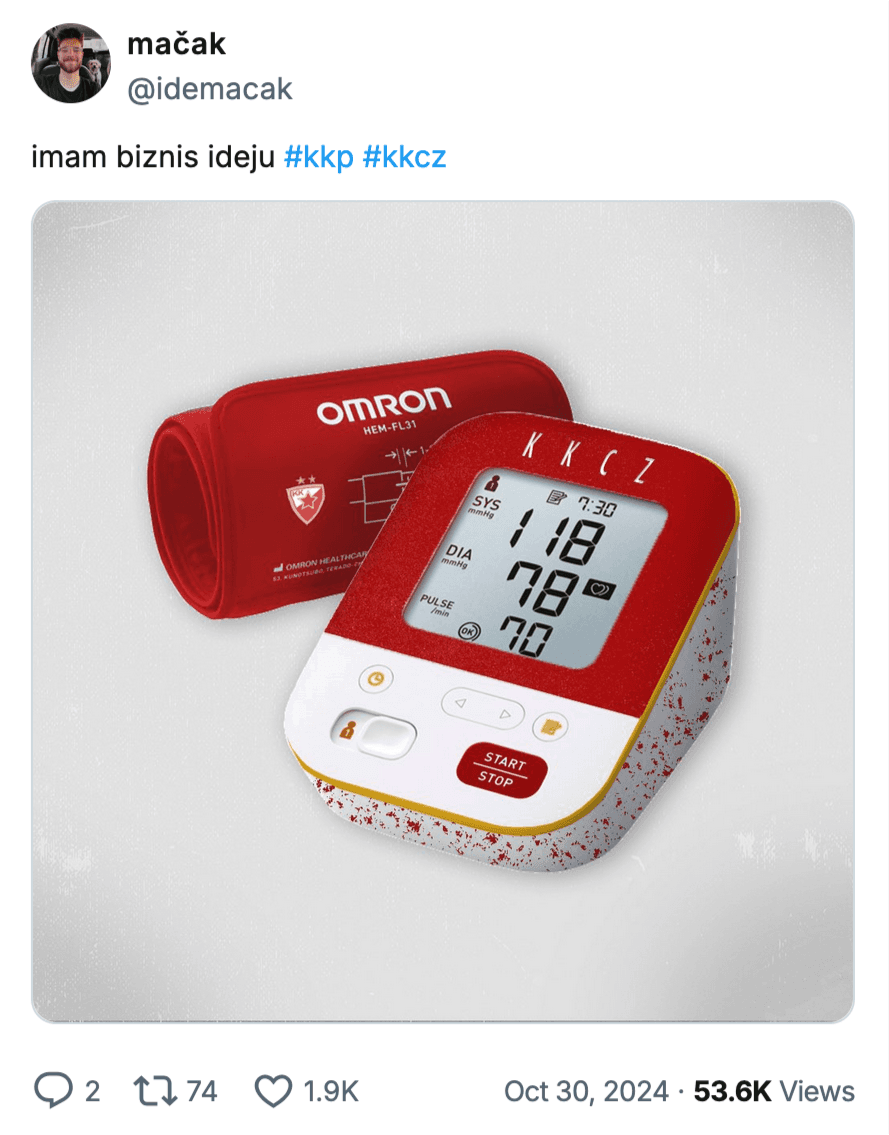 Tweet o aparatima za pritisak